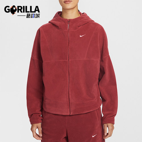 Nike/耐克正品One Therma-FIT女士刺绣连帽保暖外套HV3699-613