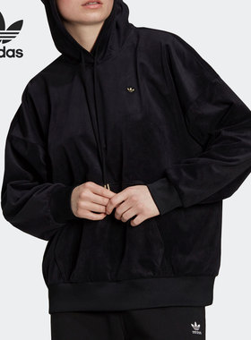 Adidas/阿迪达斯官方正品三叶草女子时尚复古休闲连帽卫衣H22832