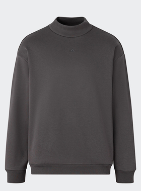 Adidas/阿迪达斯正品篮球加绒情侣针织舒适运动圆领卫衣IX1966