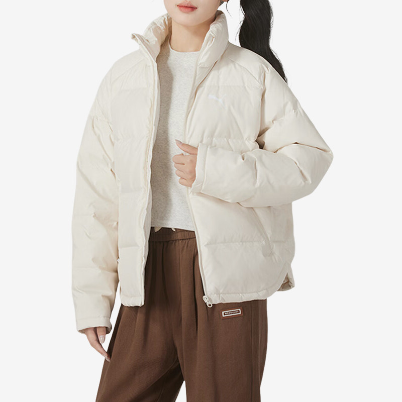 Puma/彪马正品2024秋季新款女士简约户外运保暖立领羽绒服图片