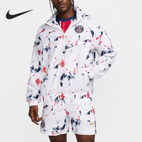 Nike耐克正品Paris Saint-Germain男足球拉链长袖夹克FQ3188-100