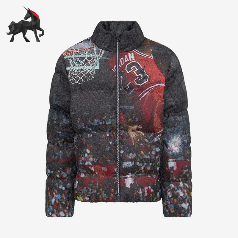 Nike/耐克正品Jordan 男士立领拉链运动经典休闲棉服DR1419-045