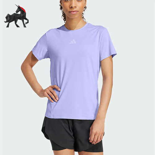 Adidas/阿迪达斯正品2025夏季款女士健身经典透气运动短袖JZ6280