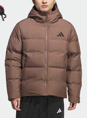 Adidas/阿迪达斯正品PUFFY DOWN JKT男士连帽保暖羽绒服KC5945