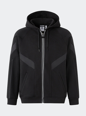 Adidas/阿迪达斯正品三叶草男士亲肤柔软运动连帽外套HN5528
