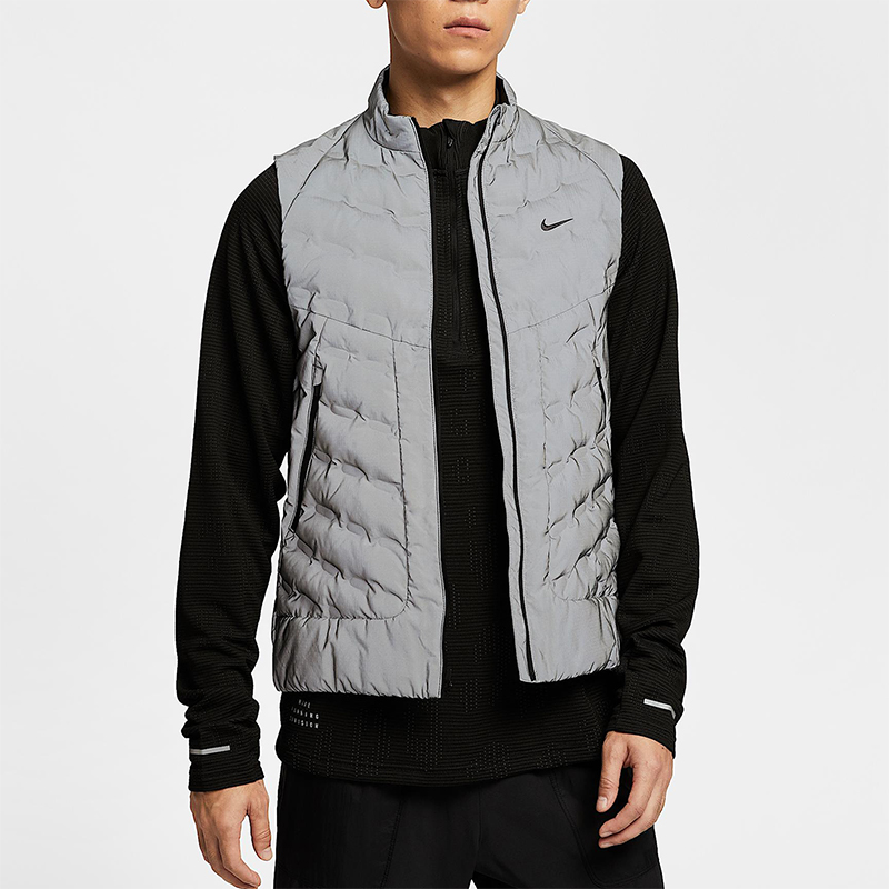 Nike/耐克正品Therma-FIT男士立领反光跑步运动棉马甲IM6279-027