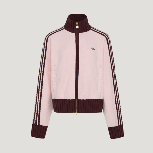 Adidas 三叶草女士针织复古宽松三条纹外套KV8867 阿迪达斯正品