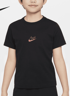 Nike/耐克正品新款小童简约潮流满分印花运动T恤HM9280-010