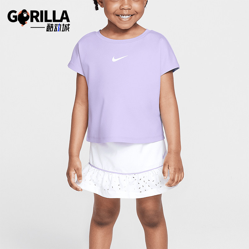 Nike/耐克正品Swoosh Dri-FIT婴童运动T恤半身裙套装II2564-100,童装/婴儿装/亲子装,套装,淘宝优惠券,粉丝福利购,淘宝优惠卷