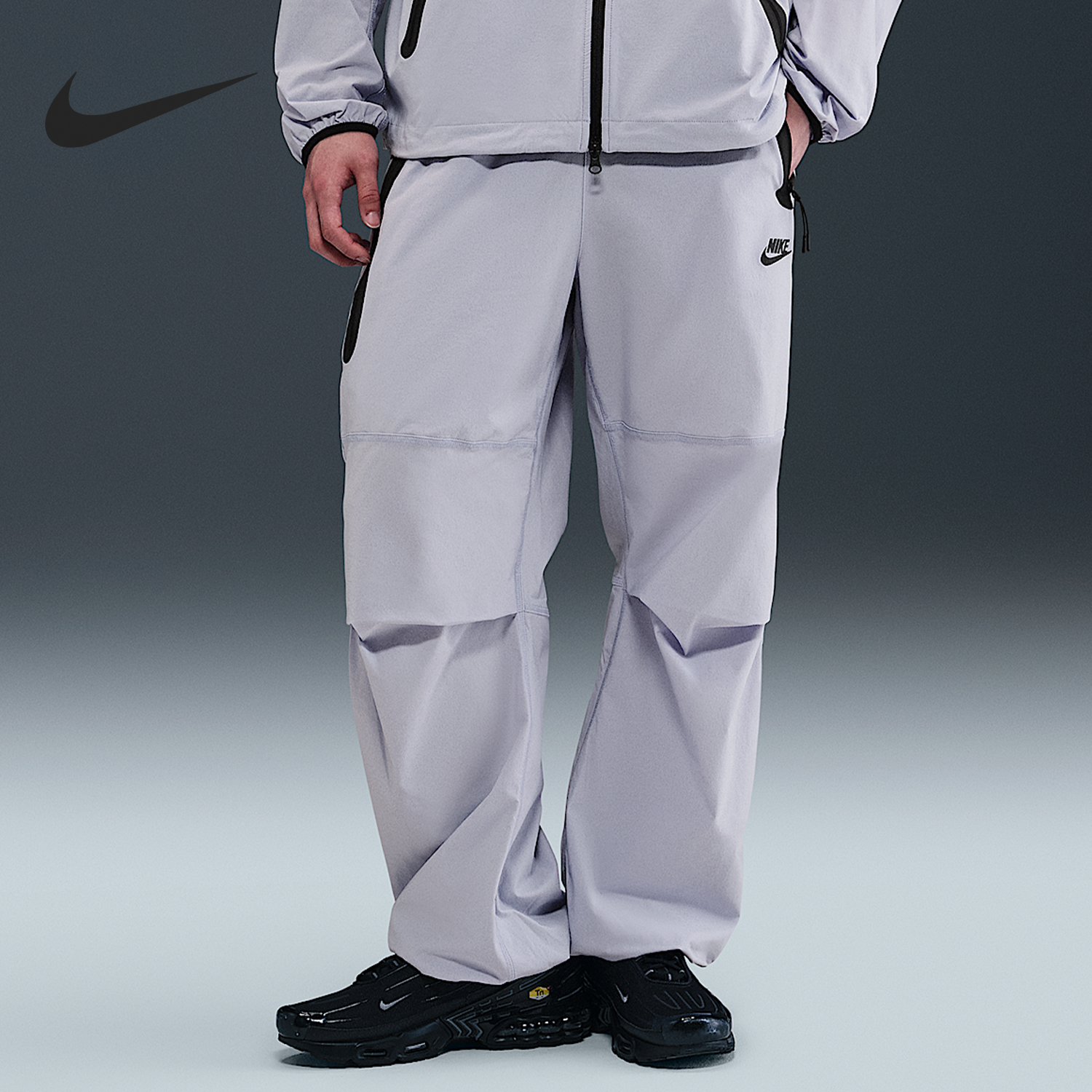 耐克男士运动宽松松紧腰长裤