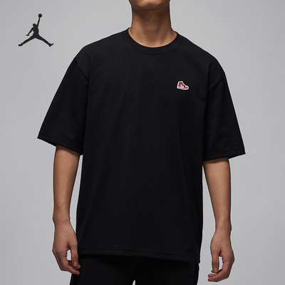 Nike/耐克正品JORDAN男士时尚简约宽松透气针织短袖T恤HJ2327-010