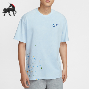 Nike/耐克正品2025夏季款男士休闲针织宽松时尚短袖HV1672-441