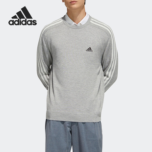 男子三条纹休闲圆领卫衣GV1202 2021秋季 Adidas 阿迪达斯正品