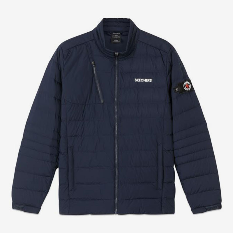 skechers/斯凯奇官方正品新款男子梭织短款保暖运动羽绒服外套