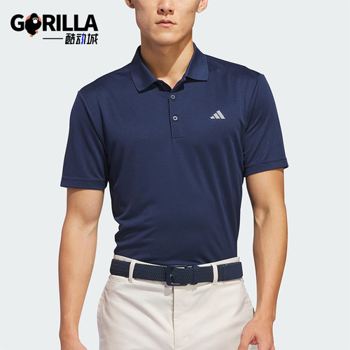 Adidas/阿迪达斯正品夏季男士经典商务休闲翻领透气POLO衫IU4447