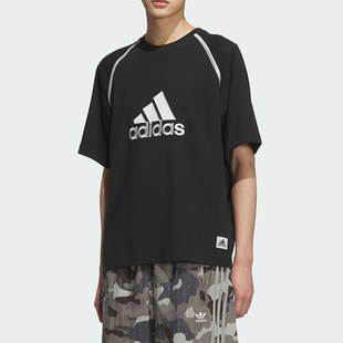 BADGE 阿迪达斯正品 KC3861 经典 针织圆领短袖 SHIRT男士 Adidas