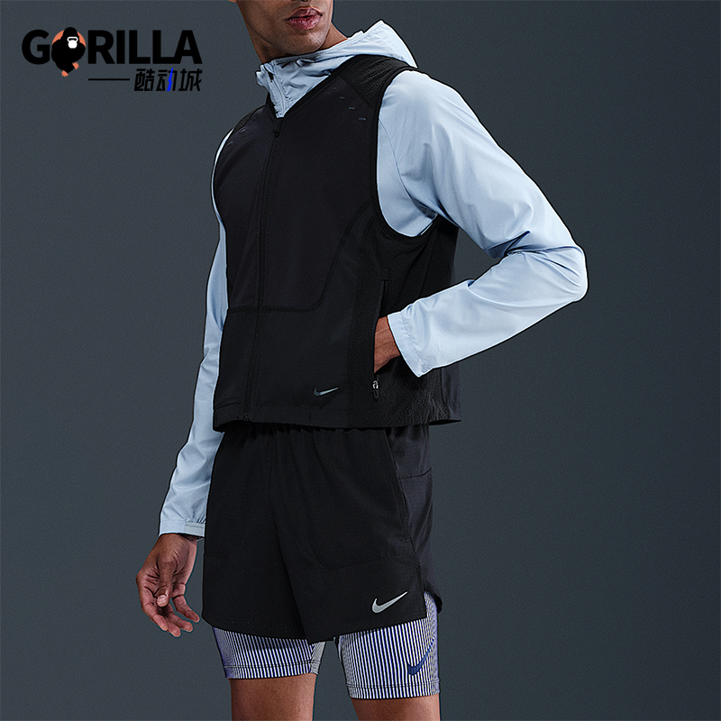 Nike/耐克正品Run Dri-FIT男士休闲机能跑步运动马甲HV2007-010