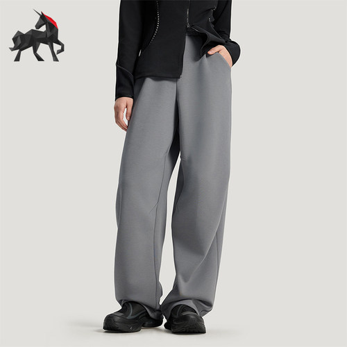 Adidas/阿迪达斯正品2026女士松紧宽松经典休闲弹力长裤KY4440