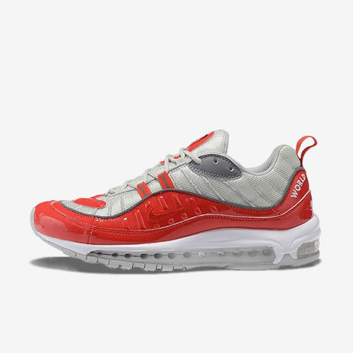 Nike耐克正品Supreme x Air Max 98男舒适跑步鞋844694-600