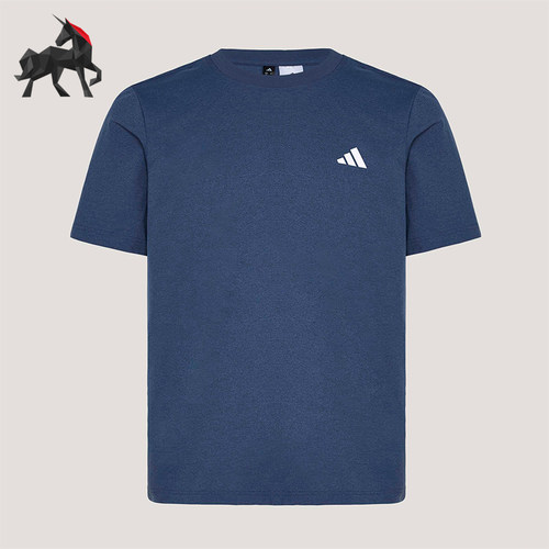Adidas/阿迪达斯正品春季男士日常耐穿针织经典透气运动T恤KU6404
