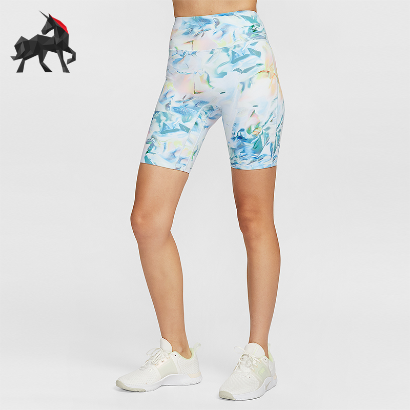 Nike/耐克正品Universa女士运动中度支撐型高腰短裤HV2372-423
