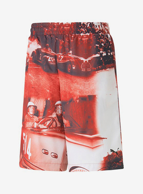 Puma/彪马官方正品法拉利联名男女款复古印花运动短裤538104-02