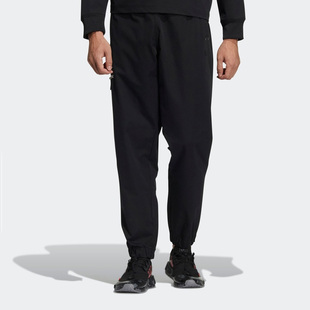 新款 Adidas 阿迪达斯正品 三叶草春季 HL6496 男子运动休闲梭织长裤