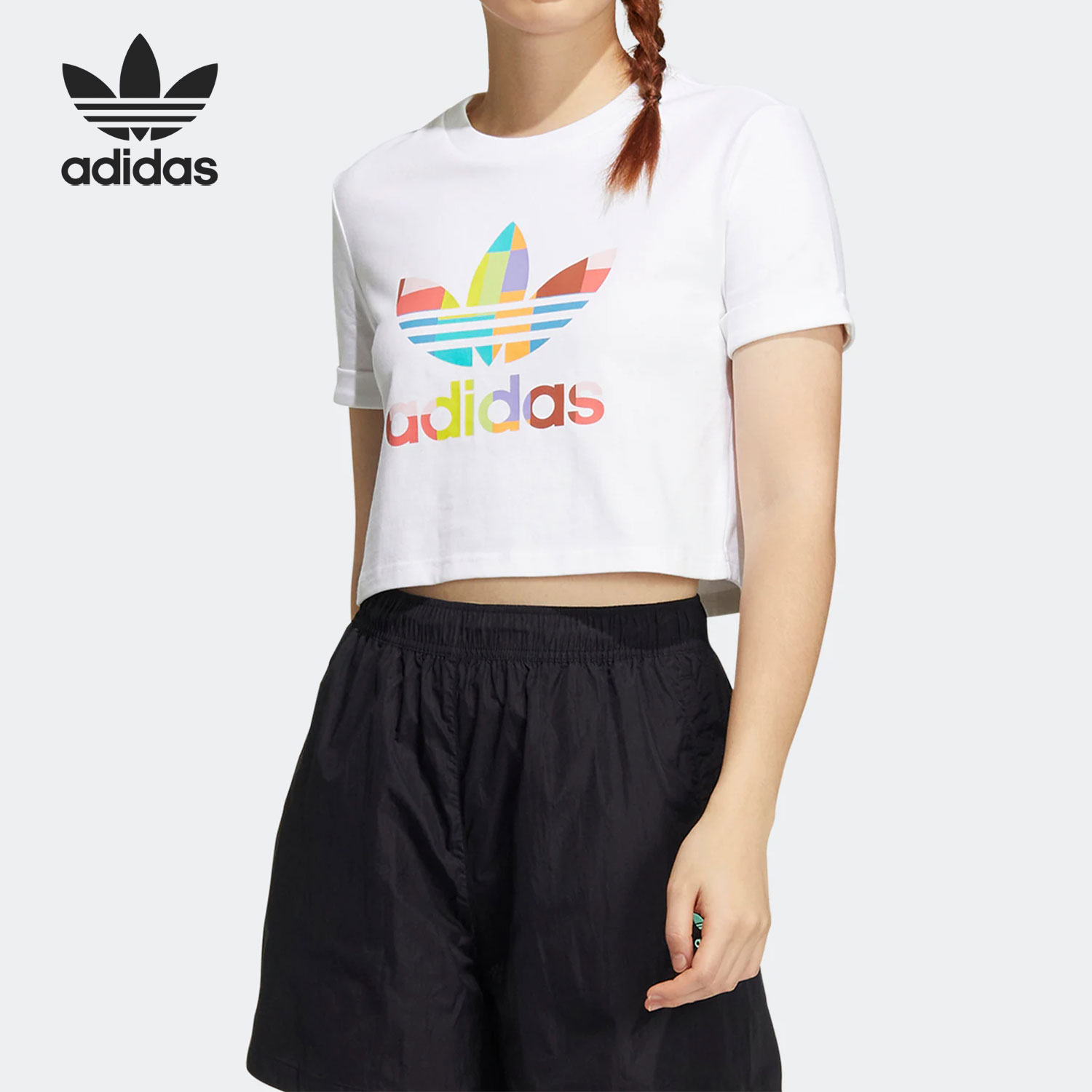 阿迪达斯正品女子运动T恤