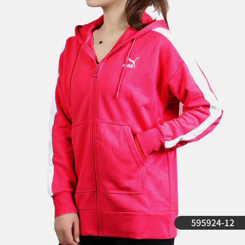 PUMA/彪马正品女装新款 运动服休闲茄克外套连帽开衫 595924