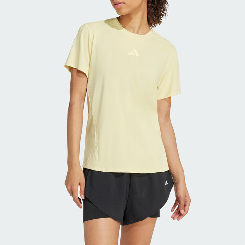 Adidas/阿迪达斯正品2025夏季款女士健身经典运动休闲短袖JZ0833