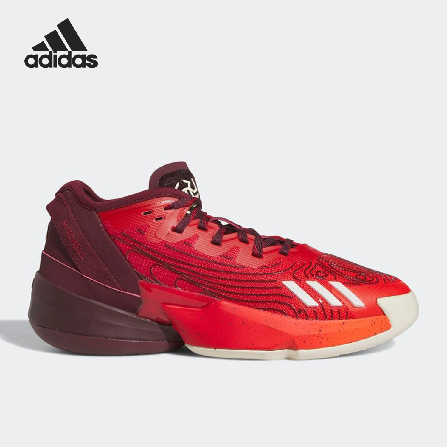 Adidas/阿迪达斯正品 米切尔4代男女签名版专业篮球鞋HR0725
