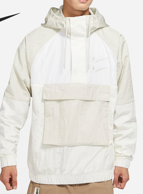 Nike/耐克官方正品男子梭织时尚运动防风连帽夹克外套 DJ0477-072