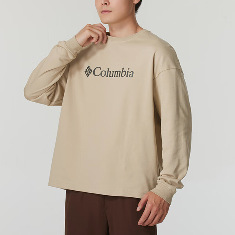 哥伦比亚男士圆领户外长袖T恤