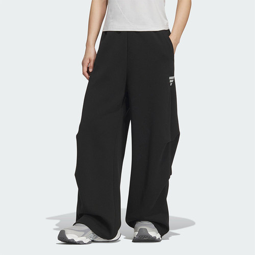 Adidas/阿迪达斯正品2025秋季款女士日常运动直筒针织长裤KS0077