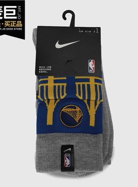 NIKE/耐克正品 GSW U SNKR SOX CREW - NBA CTS男女中筒袜 CK6896