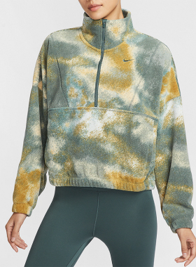 Nike/耐克正品26夏女士时尚高领半拉链扎染卫衣FZ6970-338
