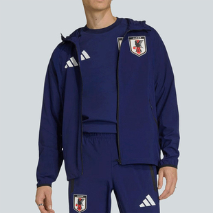 Adidas/阿迪达斯正品男女深蓝防风保暖经典休闲夹克外套JZ9093