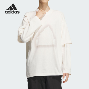 男士 Adidas 阿迪达斯正品 运动透气新款 JI9879 宽松圆领休闲长袖