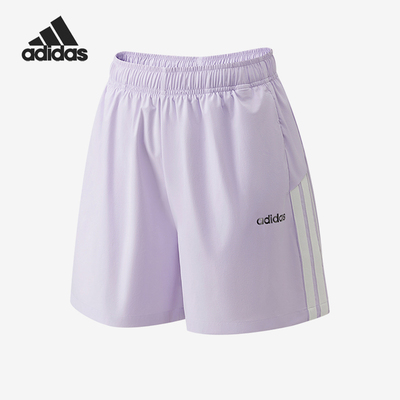 Adidas/阿迪达斯正品中腰女系带休闲舒适轻便经典透气短裤KW6221
