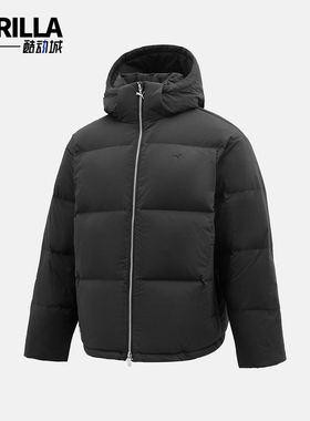 Puma/彪马正品S新款男女黑色保暖休闲连帽经典透气羽绒服63507-01