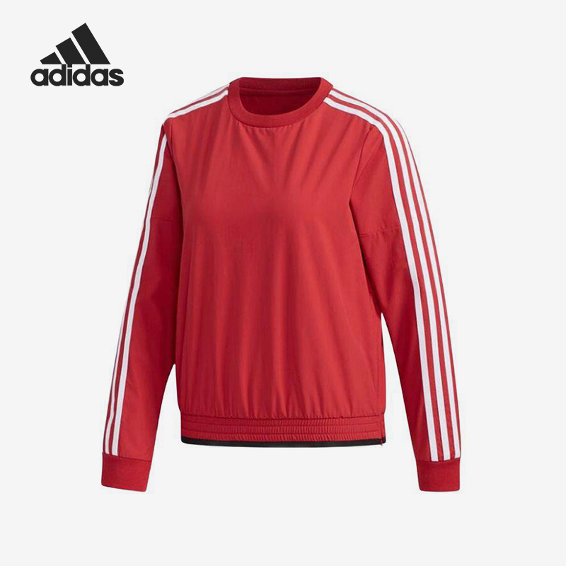 Adidas/阿迪达斯正品春秋女士圆领时尚潮流长袖卫衣EH3850