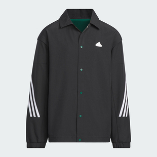 新款 大童户外加绒宽松翻领外套IQ1316 阿迪达斯正品 Adidas