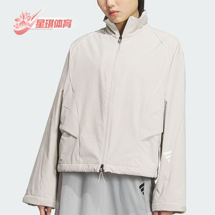 Adidas FUSTL JKT女士立领宽松外套JY8061 阿迪达斯正品