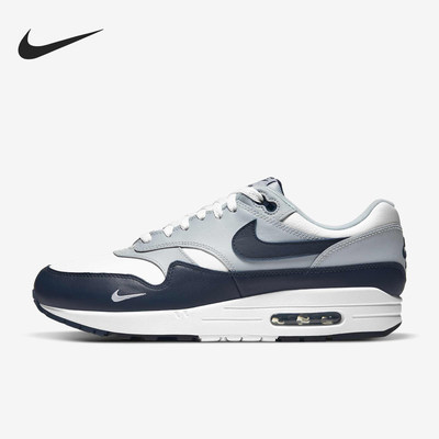 Nike耐克正品Air Max 1 Obsidian男款低帮马拉松跑步鞋DH4059-100