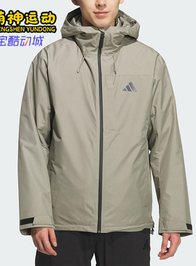 Adidas/阿迪达斯正品2025男士连帽保暖三合一羽绒内胆外套KQ5502