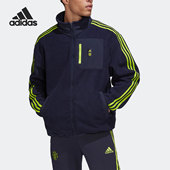Adidas 阿迪达斯正品 曼联足球男子立领运动夹克外套HE6645