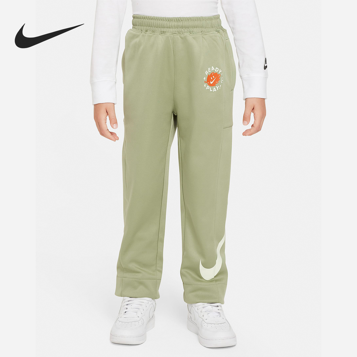 Nike/耐克正品当季新款小童简约时尚针织加绒运动长裤FZ9910