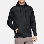 夹克外套1320710 针织连帽拉链宽松时尚 运动男士 001 安德玛正品