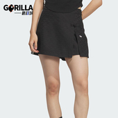 三叶草女士复古梭织运动透气休闲裙裤 Adidas 阿迪达斯正品 KC5842