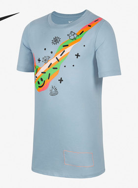 Nike/耐克正品当季新款DRI-FIT 大童运动T恤DV3190-425